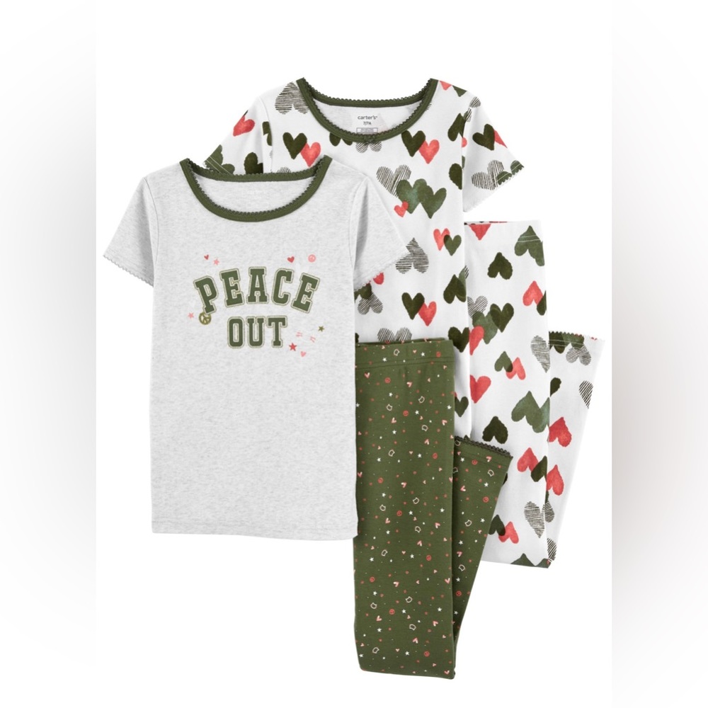 4-Piece 100% Snug Fit Cotton PJs
